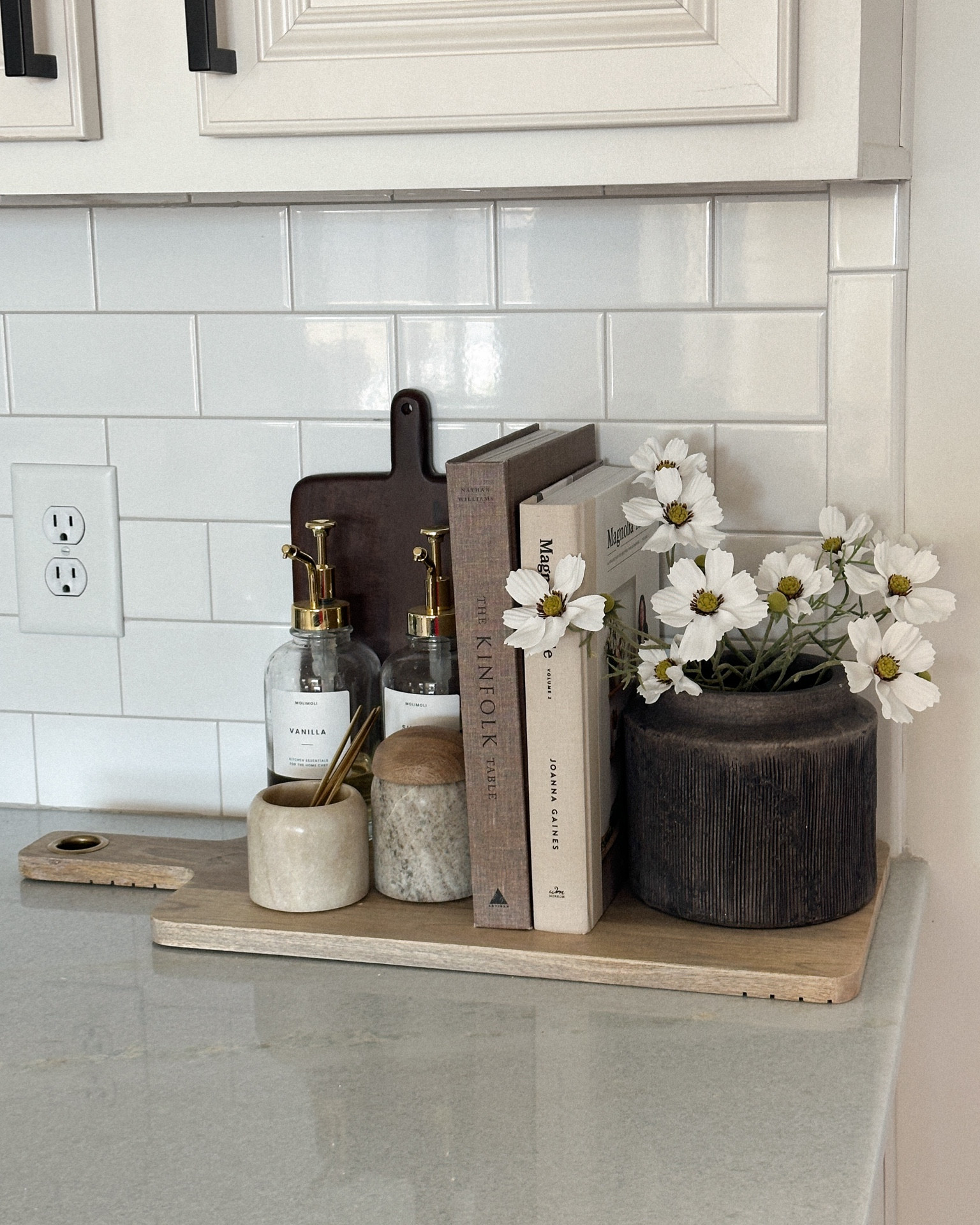 Coffee bar decor. Bar cart. Coffee station decor. Kitchen counter decor. Spring stems. 

#LTKfindsunder50 #LTKhome #LTKstyletip