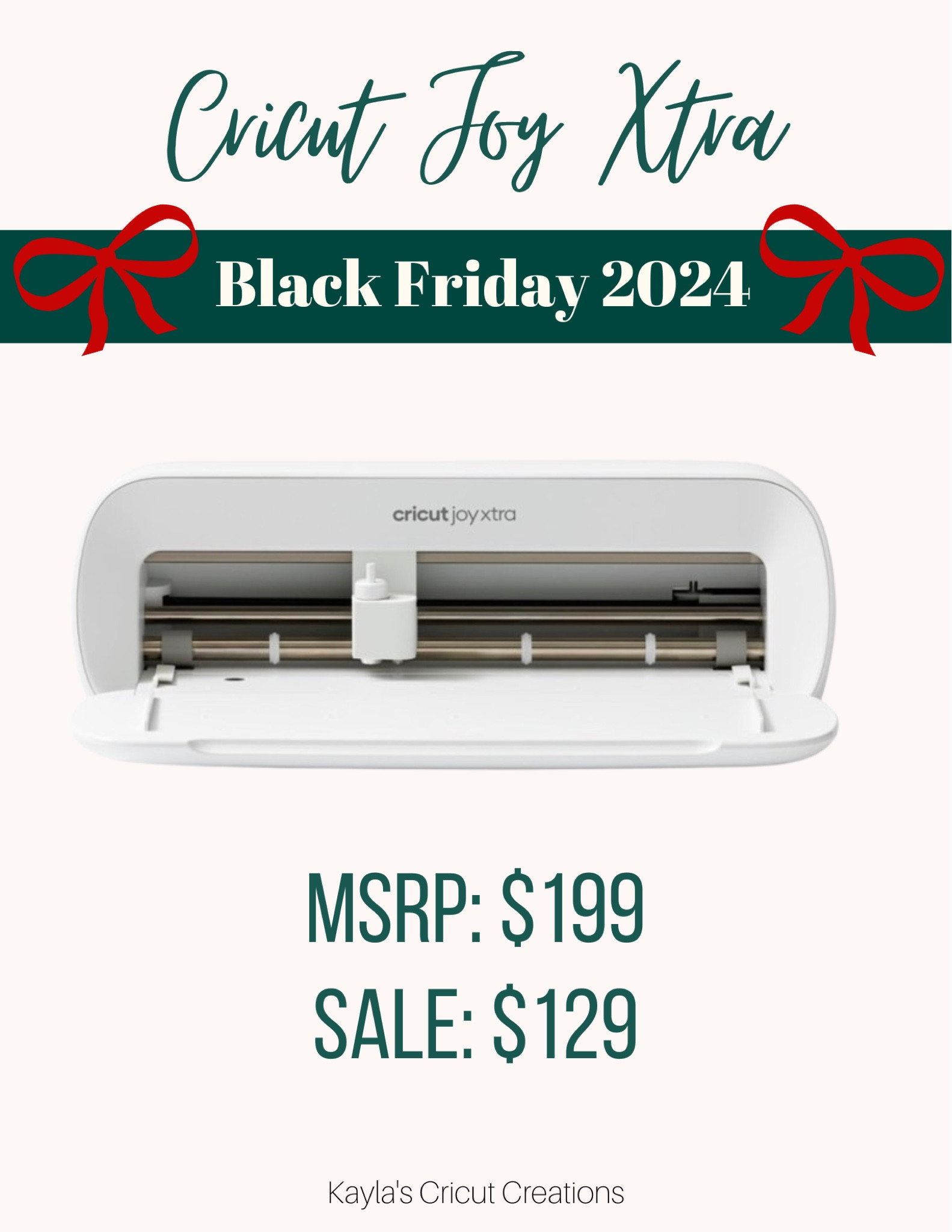 The Cricut Joy Xtra is on sale for $70 off!

#LTKGiftGuide
