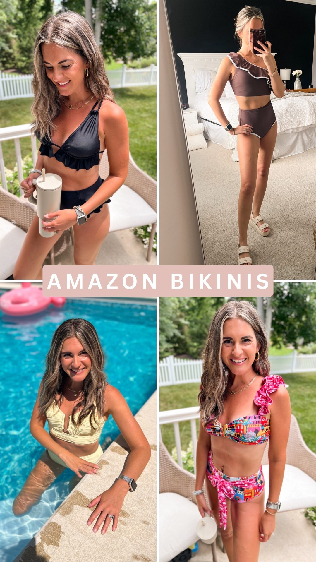Affordable amazon swim! High waisted bikinis perfect for swimming with the kids. ☀️

Size small in all

Amazon bikini, Amazon swimsuits, high waisted swimsuit, butter yellow swimsuit, black bikini, affordable swimsuit, women’s swimsuit, full coverage bikini, modest bikini, vacation, beach vacation, brown bikini, chocolate brown swimsuit, ruffle swimsuit, ruffle bikini



#LTKSaleAlert #LTKmomlife #LTKSwim