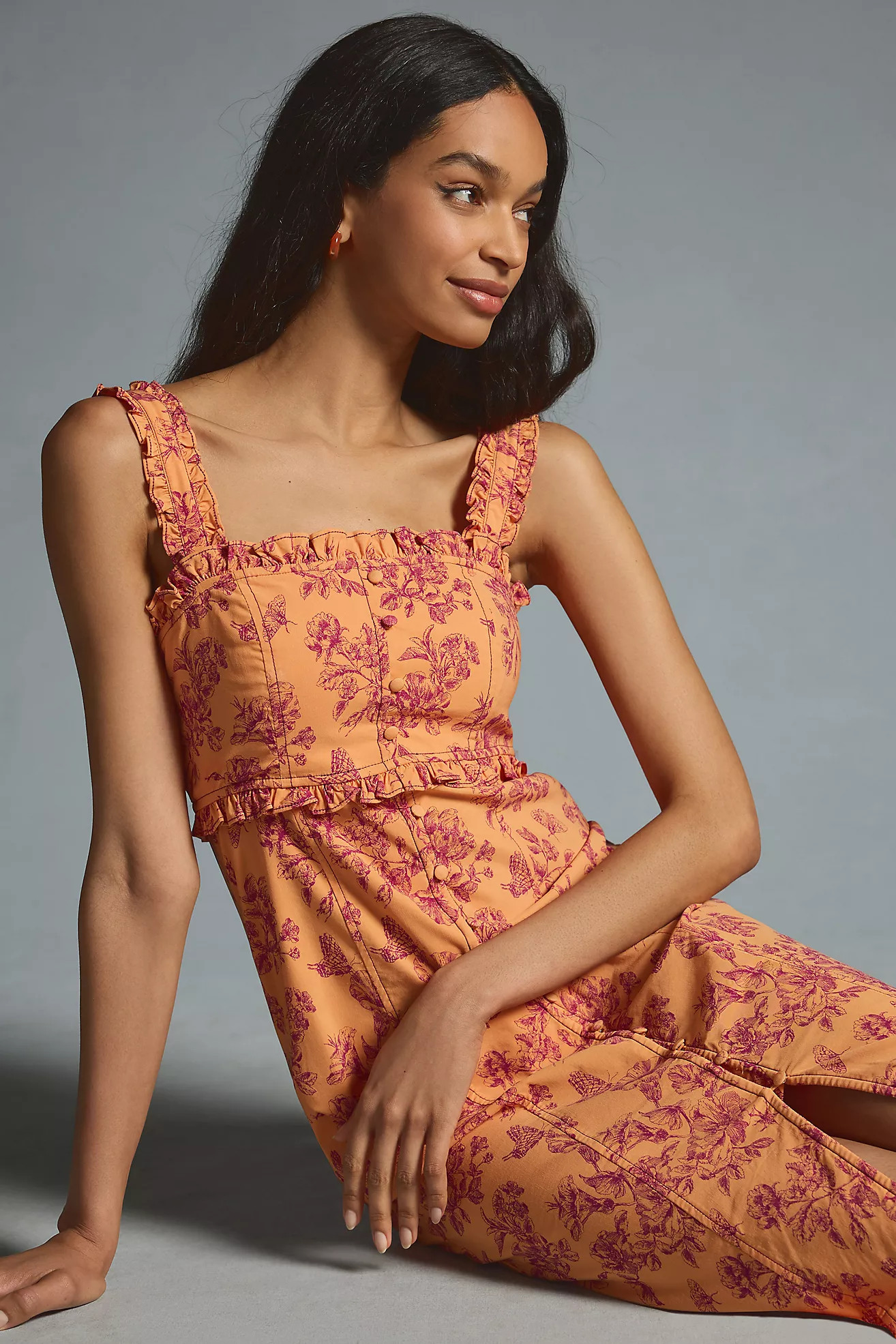 The Linden Slim Square-Neck Dress | Anthropologie (US)