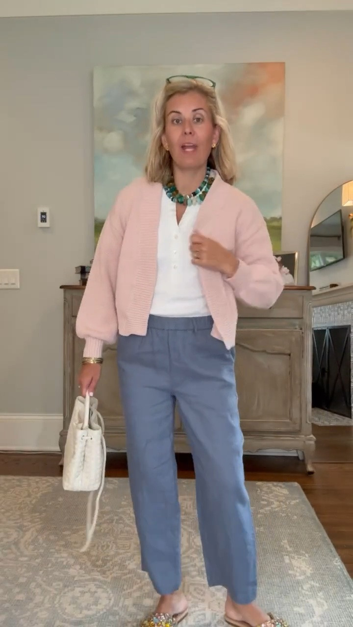 One of the most underrated pieces of clothing during the summer….a cardigan. I wear this one year-round. I’m in xs cardigan, top and pants and 7 sandal (size 1 down).

#LTKdayinmylife #LTKootd #LTKmomlife