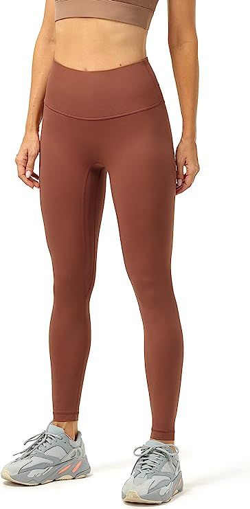 icyzone No Front Seam Yoga Pants, Buttery Soft 7/8 High Waisted Workout Leggings Squat Proof | Amazon (US)