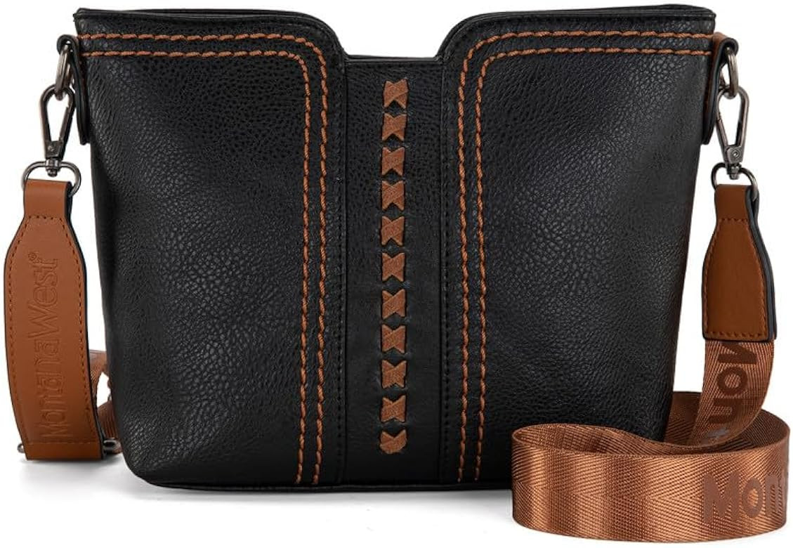 Montana West Crossbody Bags for Women Cross Body Purses Small Shoulder Handbags with Wide Guitar Strap | Amazon (US)