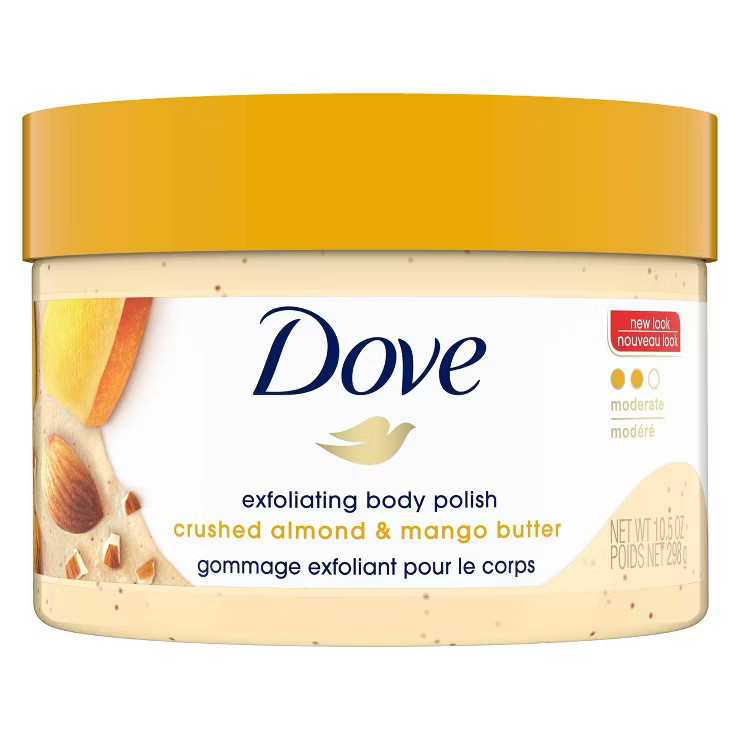 Dove Beauty Crushed Almond & Mango Butter Exfoliating Body Polish Scrub - 10.5  fl oz | Target