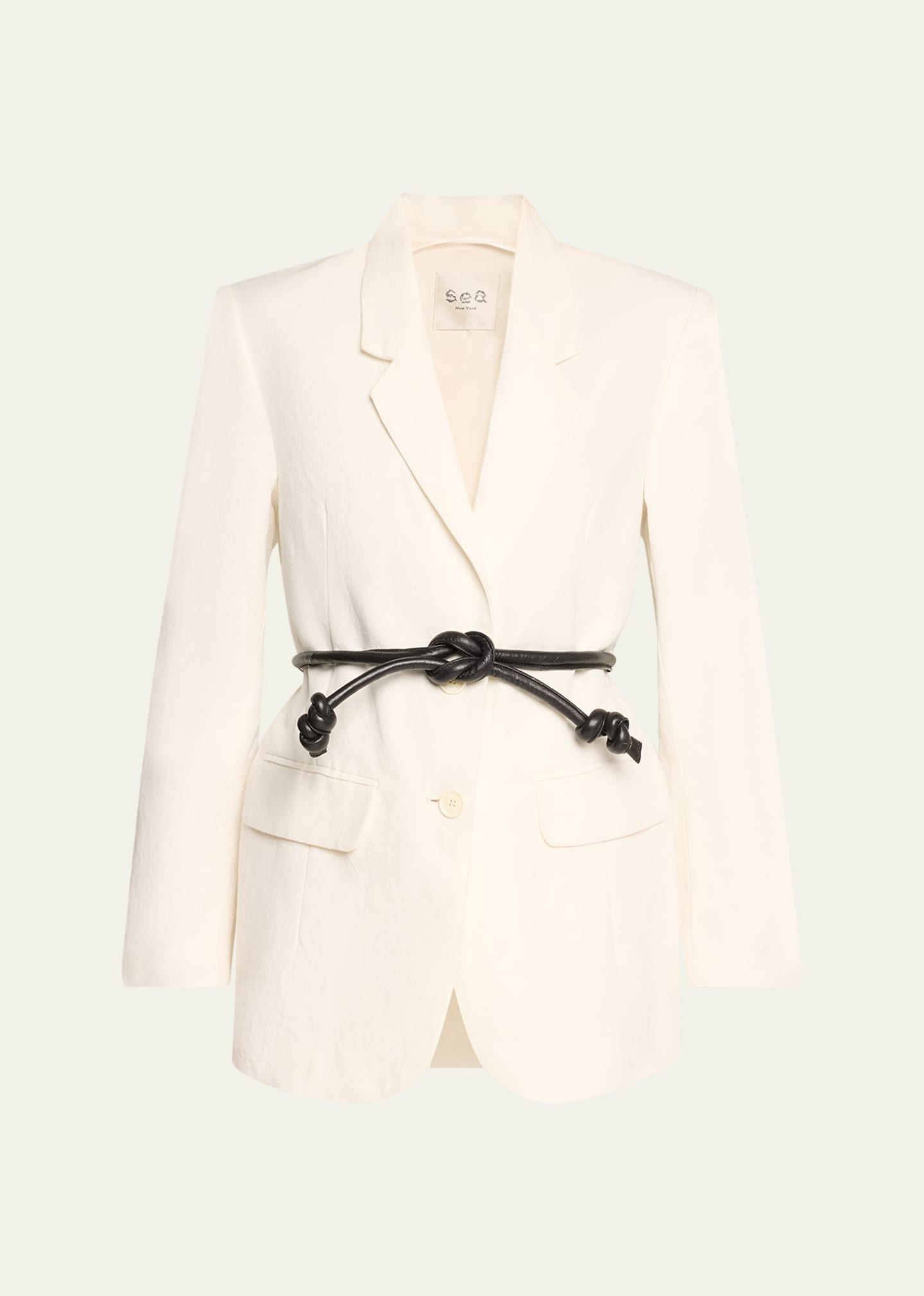 Sea Lara Belted Linen Jacket | Bergdorf Goodman