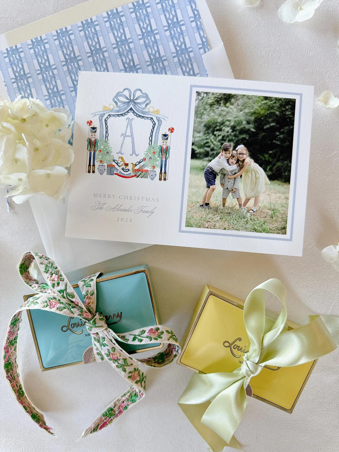 Nutcracker Grandmillenial Christmas Cards With Liner and Straight Flap Envelopes - Etsy | Etsy (US)