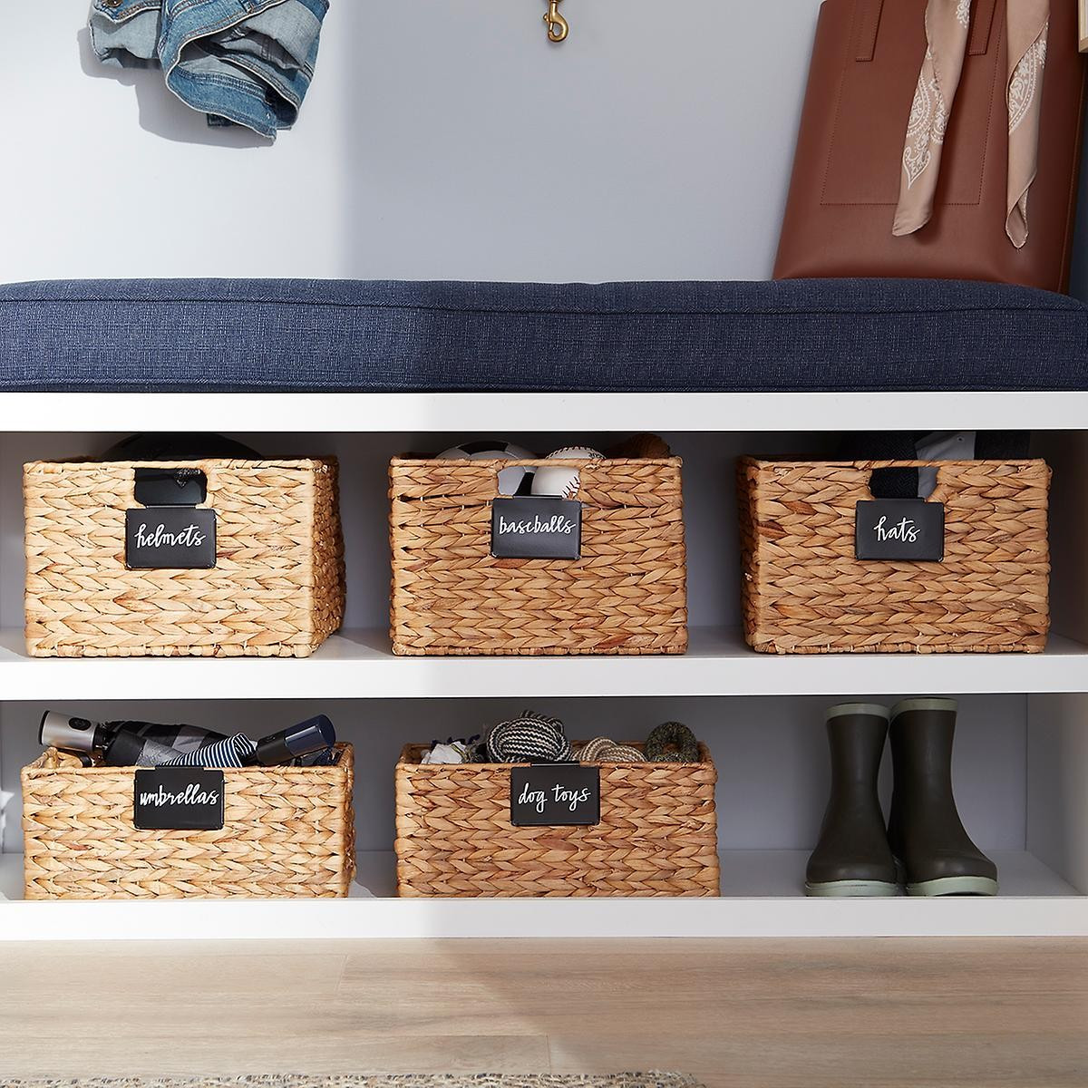 Black Bin Clip Labels Pkg/3 | The Container Store