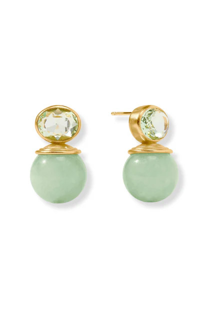 Julie Vos Portofino Aqua Jade Earrings | The Willow Tree