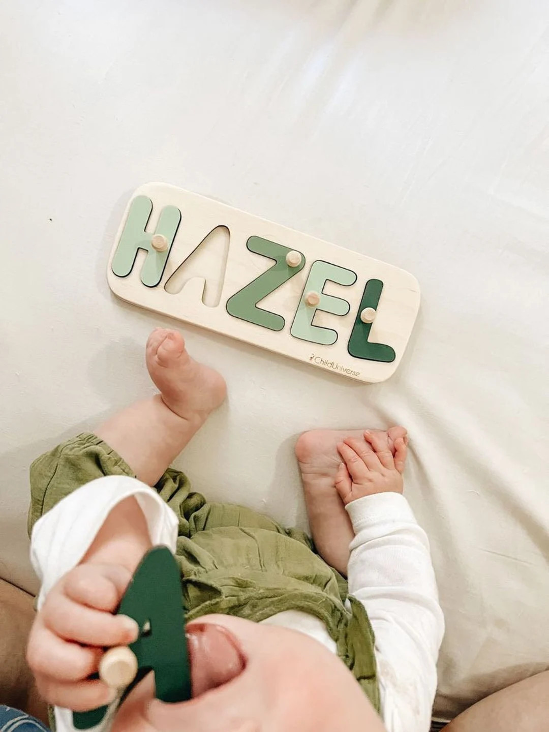 Baby Name Puzzle Personalized Gift for Baby Wooden Toys for - Etsy | Etsy (US)