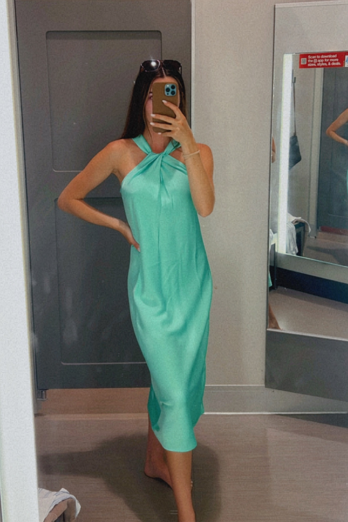 sachin and babi light blue dress Women's Halter Dresses main image 1