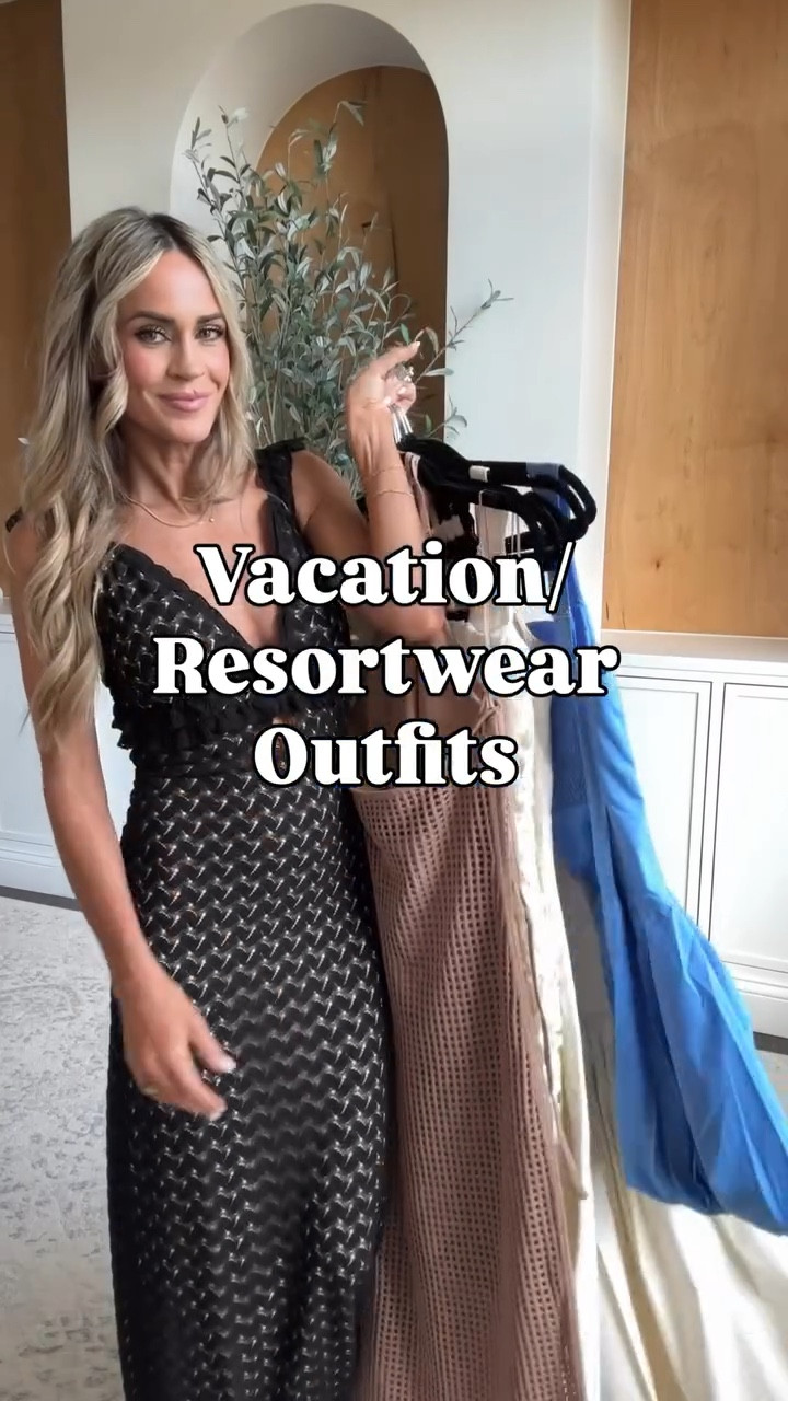 Gorgeous resortwear outfits perfect for your next vacation or spring break trip! Love the mix of dresses, linen jumpsuit, and easy separates that look like a matching set! Vacation vibes 🫶🏻 

#vacationoutfits #beachoutfits

#LTKootd #LTKTravel #LTKdayinmylife