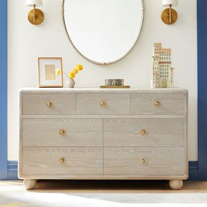 Joseph Altuzarra Sphere Foot 7-Drawer Dresser (56") | West Elm (US)