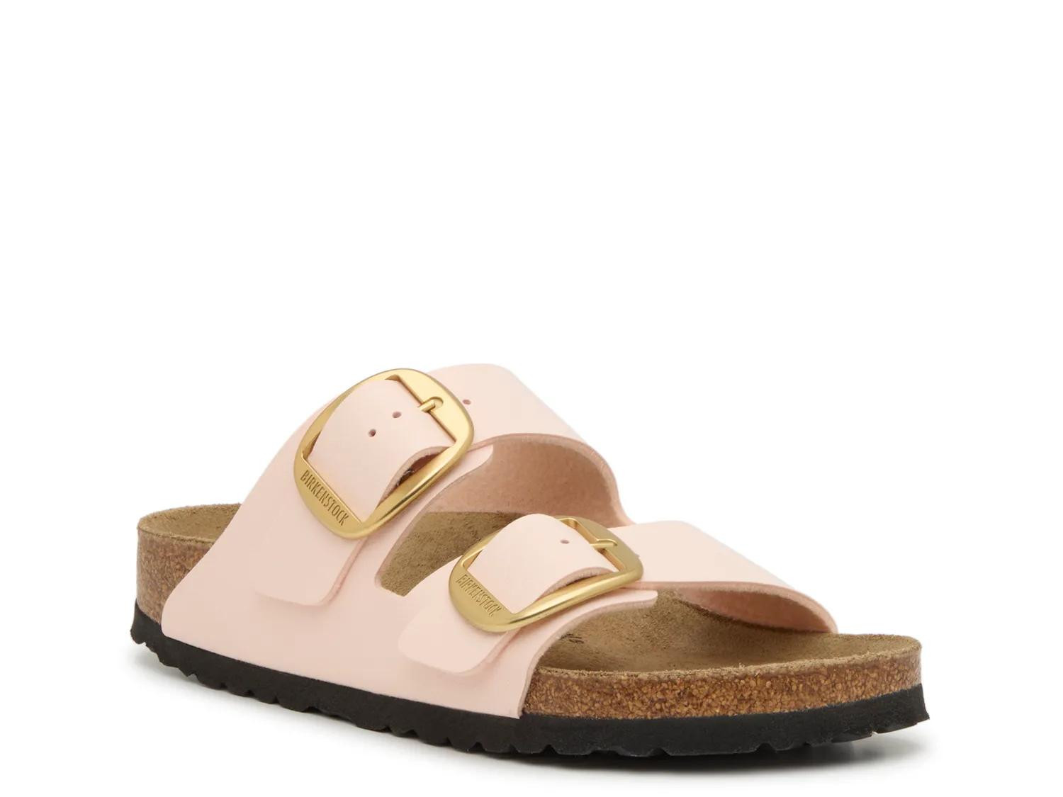 Birkenstock Arizona Big Buckle Slide Sandal | Women's | Light Rose | Size EU 39 / US Womens 8-8.5 / Mens 6-6.5 | Sandals | Athletic | Footbed | DSW