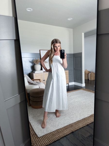 There’s something about putting on a long, flowy summer sundress when the temperature starts to warming up. I’m loving this long white version with eyelet details from ZARA (Ref. White 0881/305). Tagging similar. 

#whitedress #vacation #resort #dress #longdress 

White Dress - Brunch Outfit 

#LTKstyletip