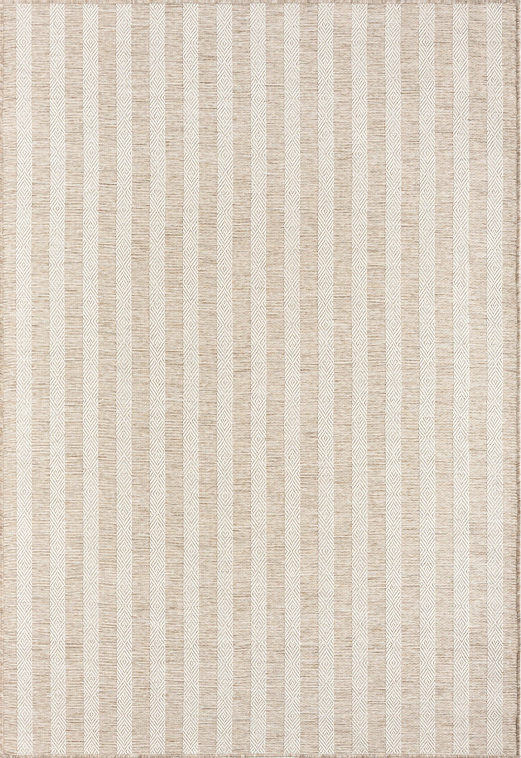 Abani OCE110A Striped Beige Brown Indoor/Outdoor Area Rug | Wayfair North America