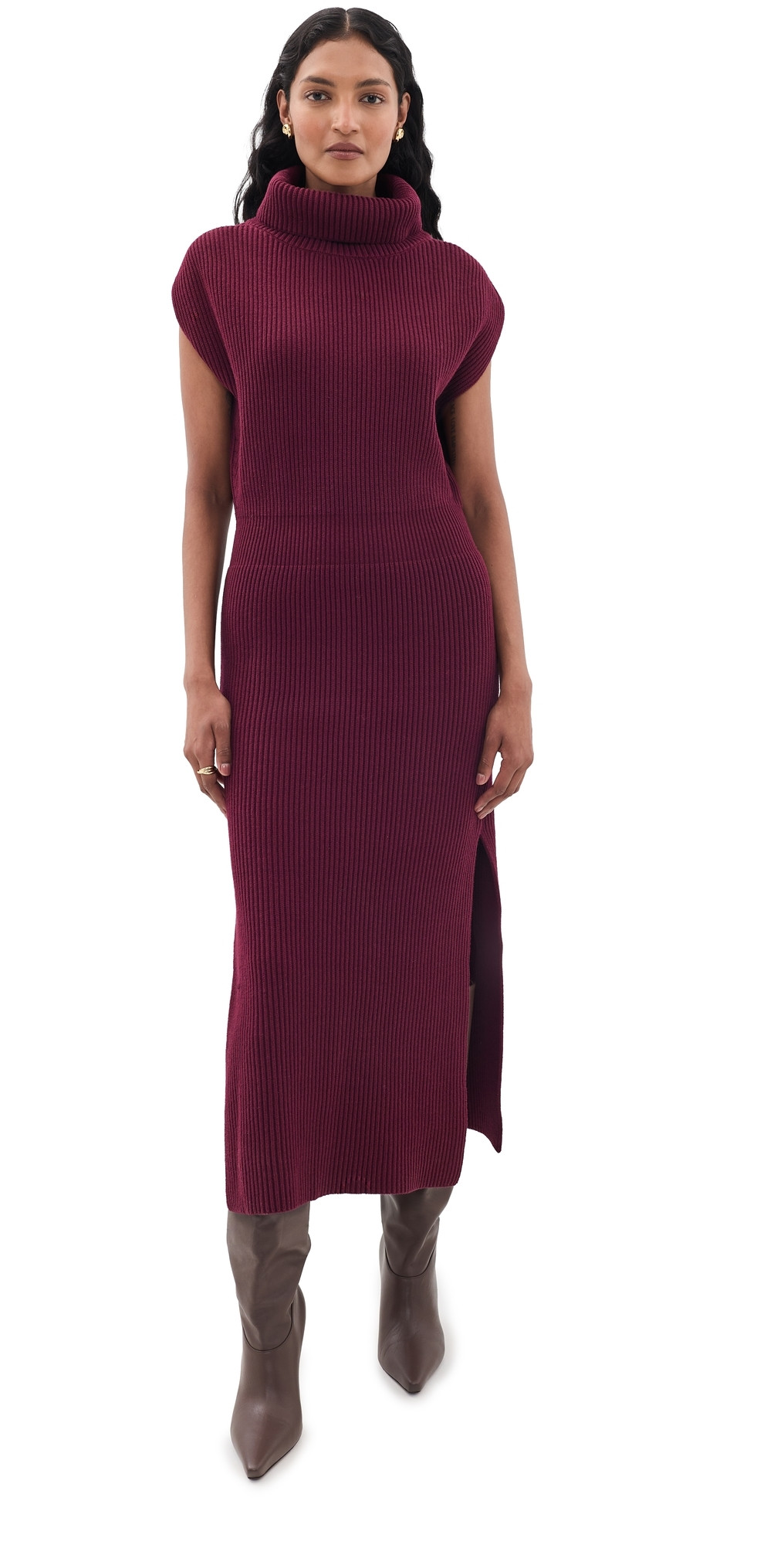 Splendid Marigold Sweater Dress Merlot L | Shopbop