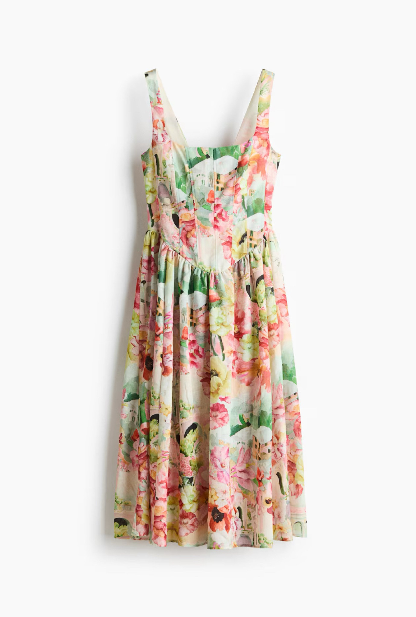 Floral midi corset dress 

#LTKSeasonal