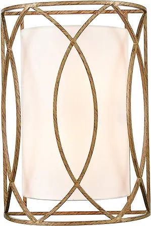 HYDELITE Vintage Wall Sconces Antique Brass Rustic Wall Light Fixture Linen Shade Wall Lamp for B... | Amazon (US)