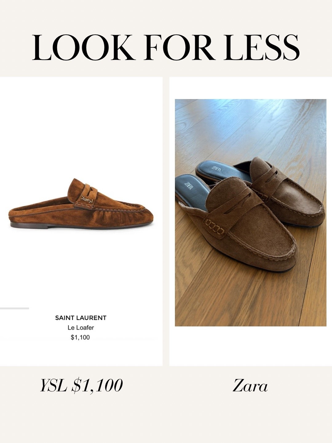 YSL loafers look for less from Zara!

#LTKworkwear #LTKshoecrush