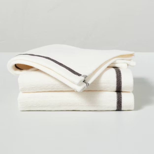 Textured Border Stitch Bath Linens - Hearth & Hand™ with Magnolia | Target