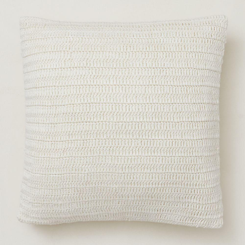 Crochet Linen Pillow Cover | West Elm (US)