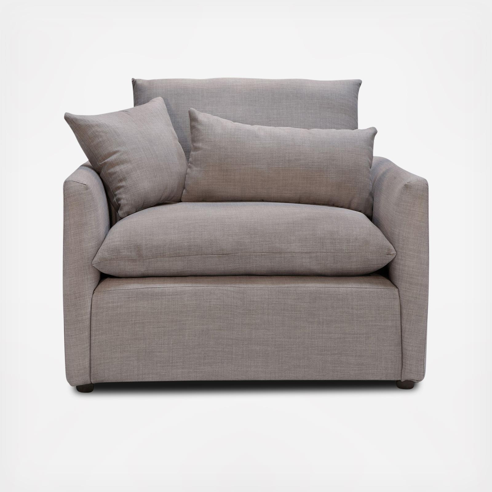 Capsule Home Cameron Armchair - Grey tweed | Zola