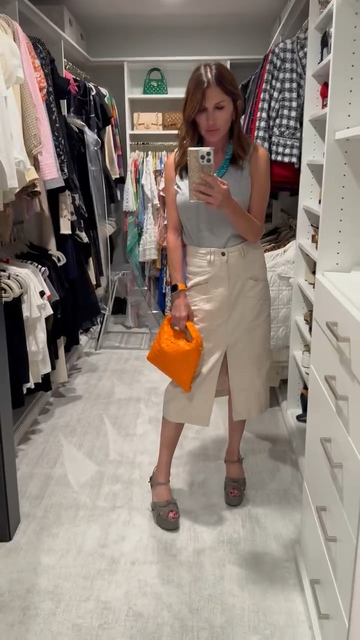 Loving a pop of color 🧡 with this neutral chic outfit. The tee is under $100 and can be worn with everything! Great for skirts and denim with a cute blazer also! 


❤️ EAB 

#LTKItBag #LTKFindsUnder100 #LTKStyleTip