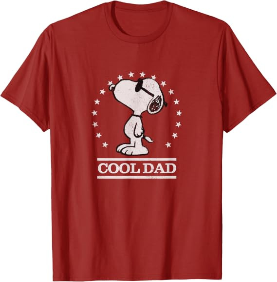 Peanuts - Snoopy Cool Dad T-Shirt | Amazon (US)