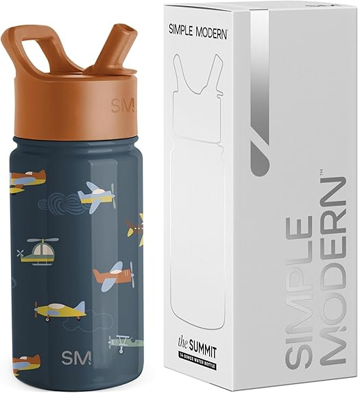 Simple Modern Kids Summit Water Bottle with Straw Lid | 14oz Stainless Steel Cup Insulated Tumble... | Amazon (US)