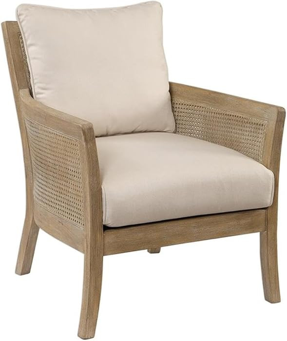 BOWERY HILL Contemporary Arm Chair in Off White | Amazon (US)