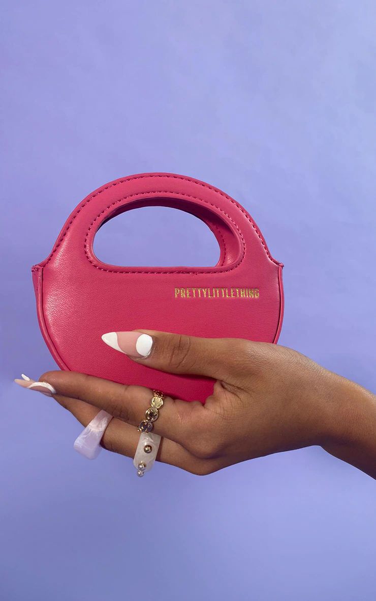 PRETTYLITTLETHING Pink Mini Round Grab Bag | PrettyLittleThing US