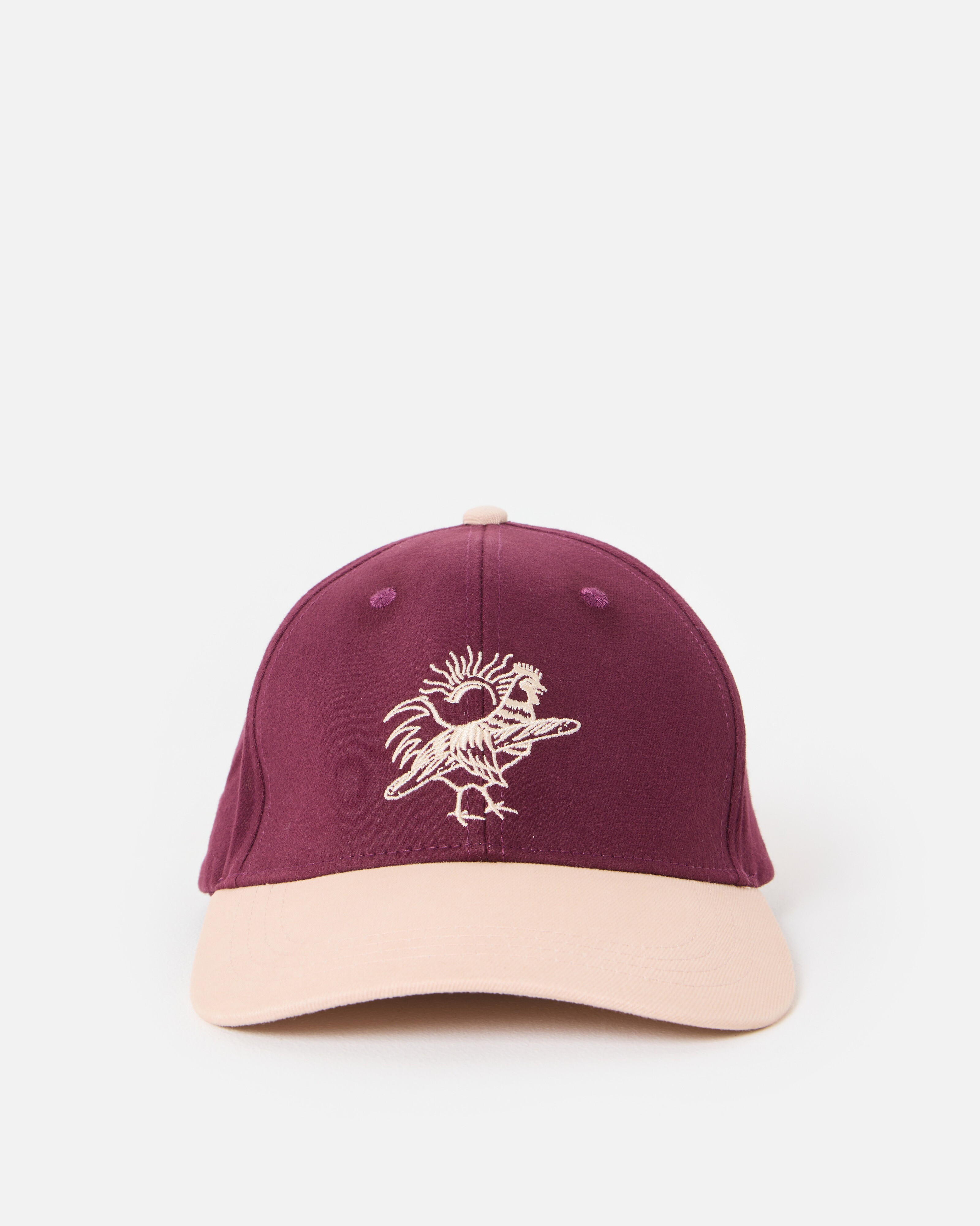 Grape & Cream Chicken Motif Cap Hat | Oliver Bonas | Oliver Bonas (Global)