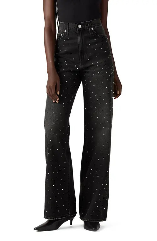 levi's Ribcage High Waist Wide Leg Jeans in Dazzle Me Smoke at Nordstrom, Size 30 32 | Nordstrom