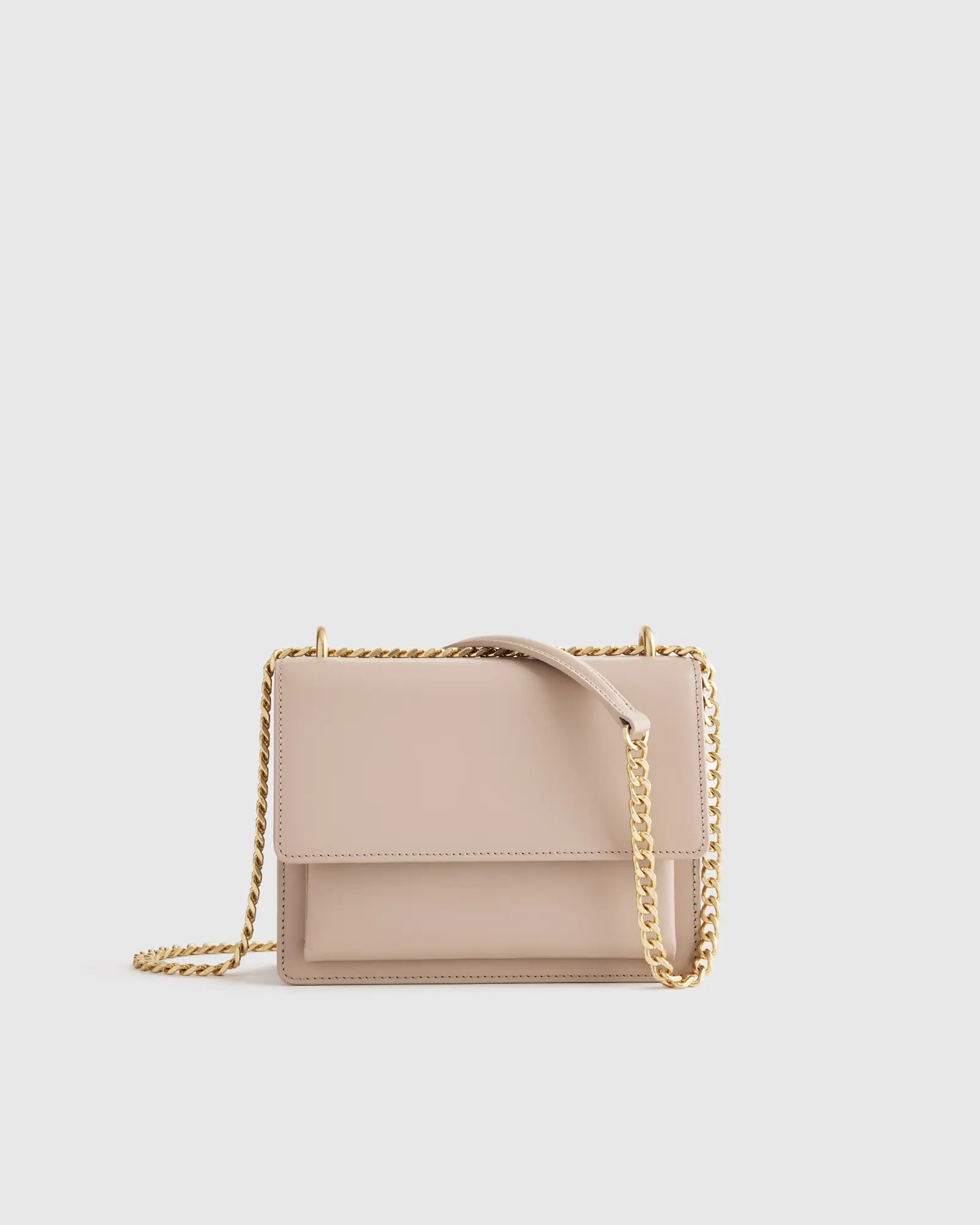 Italian Leather Flap Convertible Shoulder Bag | Quince