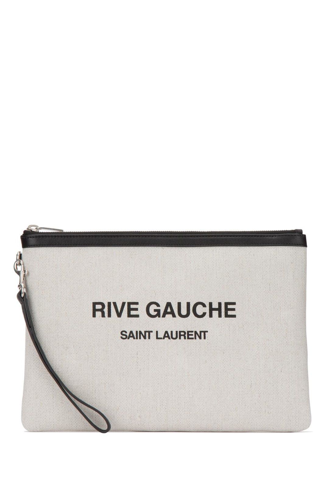 Saint Laurent Rive Gauche Logo Pouch | Cettire Global