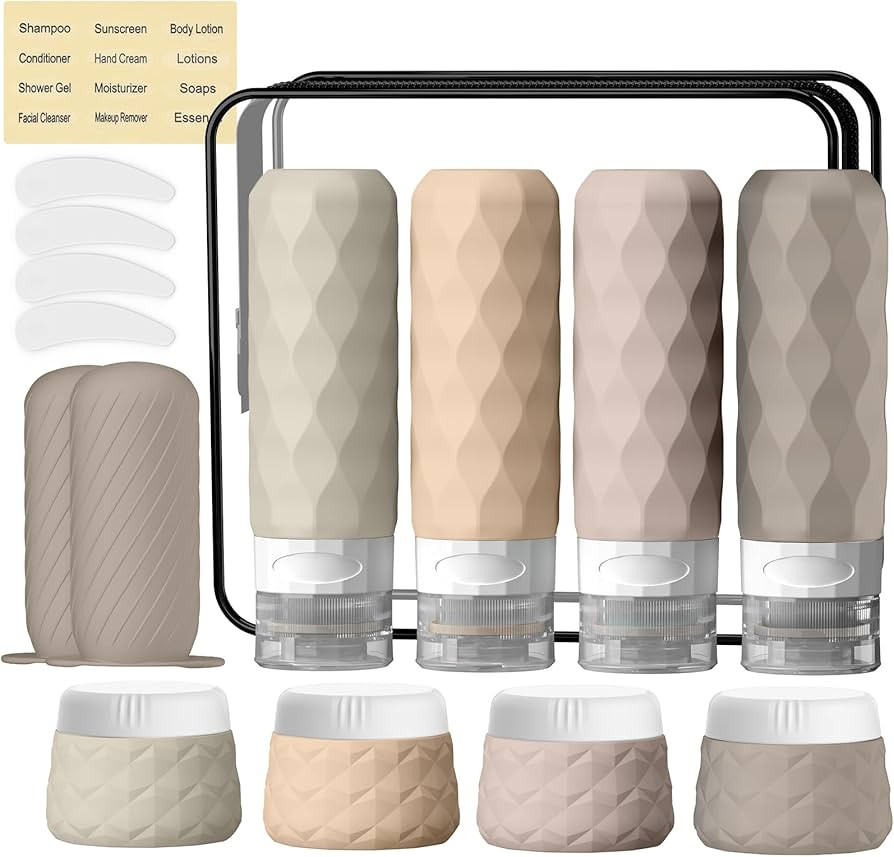 16Pack Travel Bottles for Toiletries, TSA Approved Travel Size Toiletries Containers Set, Silicon... | Amazon (US)