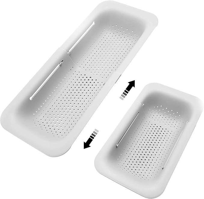 Collapsible Sink Colanders and Strainers Basket Over the Sink Colander Collapsible Colander Exten... | Amazon (US)