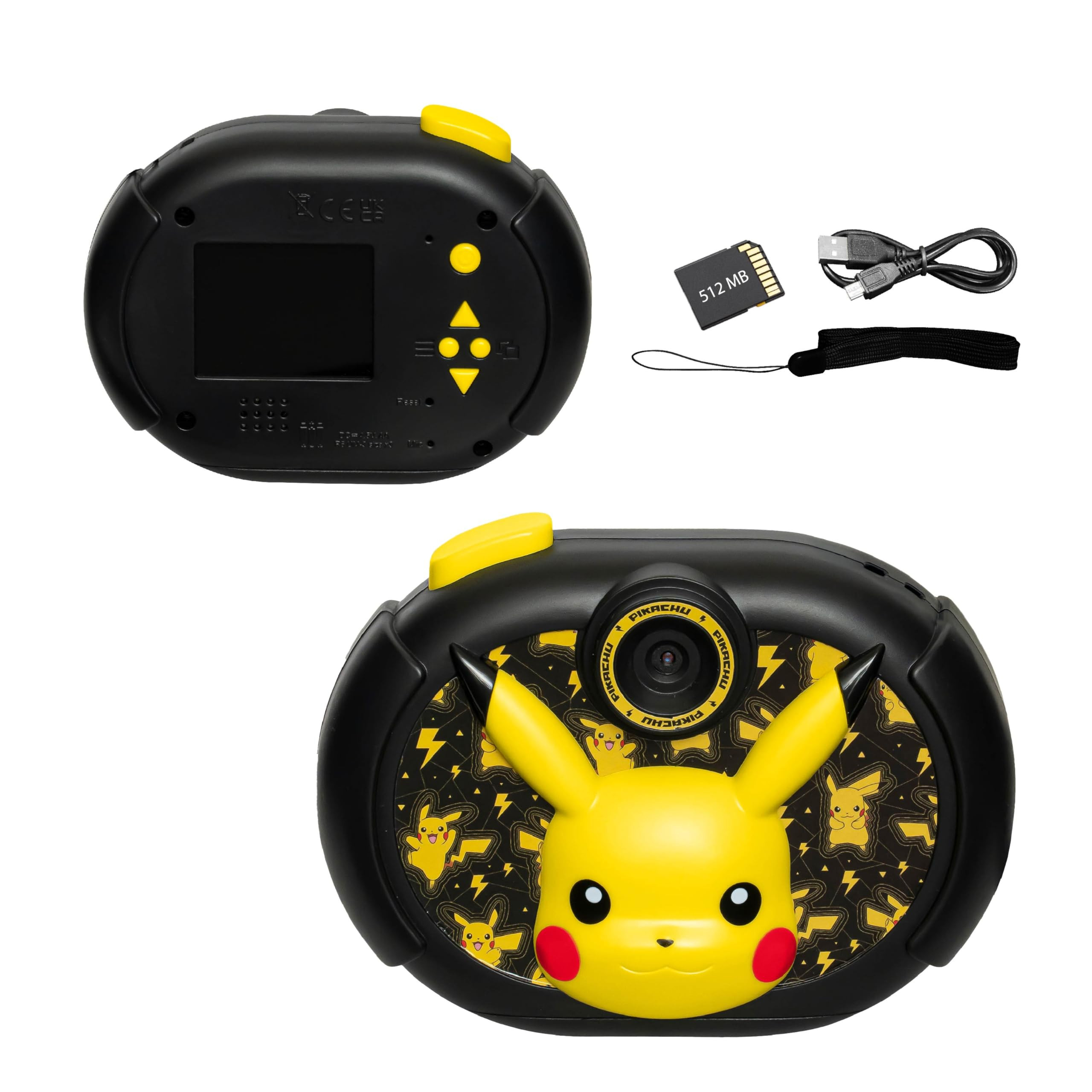 Pokemon Pikachu Kids Camera with SD Card, Digital Camera for Kids with Video Recording and Built-... | Amazon (US)