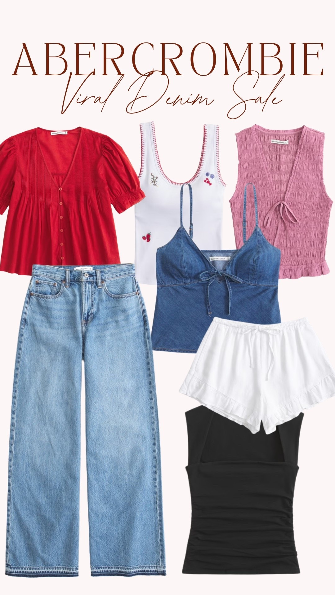 Denim sale happening now at Abercrombie! 🏷️ they have so many cute summer tops that just dropped too ⛱️👀

#LTKSeasonal #LTKSaleAlert