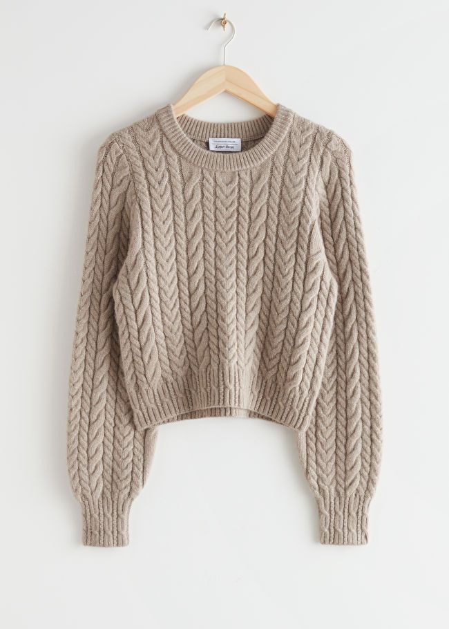 Boxy Cable Knit Sweater | & Other Stories (EU + UK)