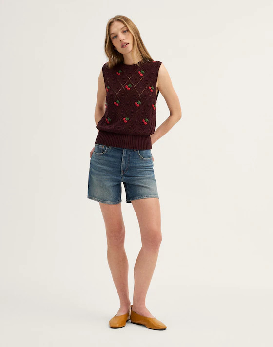 Bauble Pointelle-Stitch Sweater Vest | Madewell