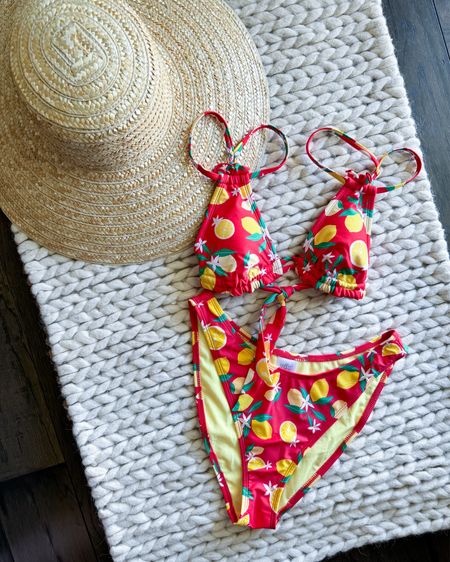 Summer Essentials — currently living in this cute lemon print swimsuit & sun hat. Swim is 30% off now. I removed the plastic chain on the hat for a more simple, high end look. 

#bikini #hat #swimsuit 

Two Piece - Swimwear - Summer Outfit - Sun Hat  

#LTKTravel #LTKStyleTip #LTKSwim