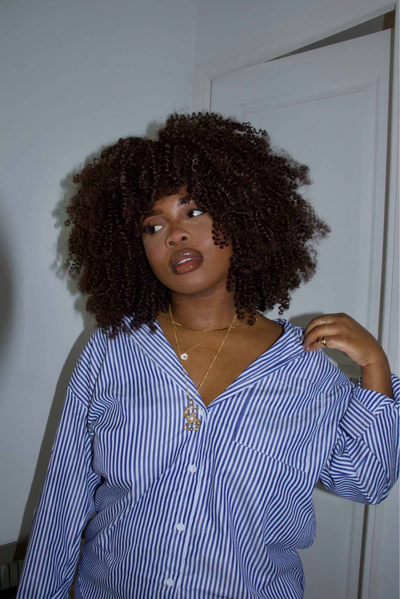 Blue long sleeve shirt