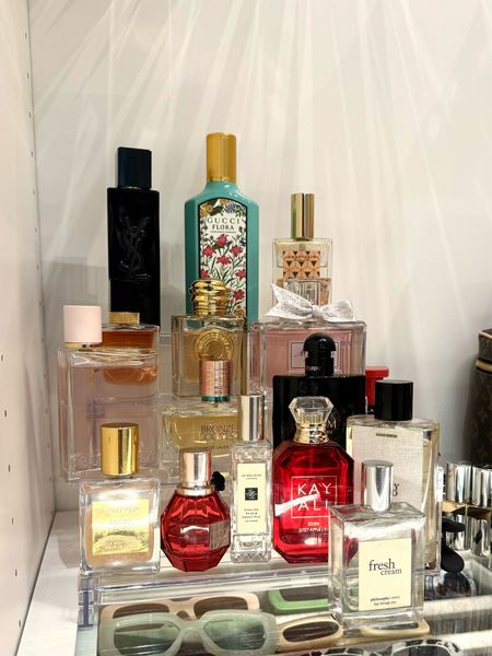 Perfume organizer + perfume collection 

#LTKbeauty