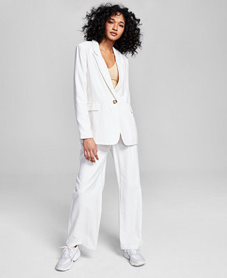 And Now This Women's Oversized Blazer & Wide-Leg Pants - Macy's | Macy's