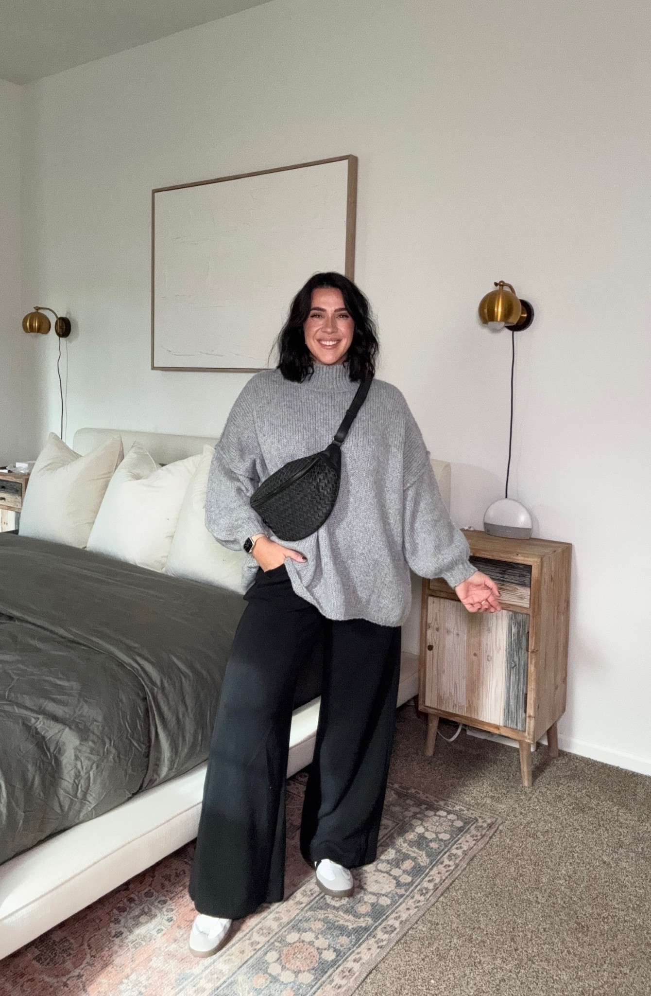 Cozy & comfy go-to winter outfit! These spanx pants are so versatile and can be worn dressed up or down. This is going to be my winter mom outfit, so cozy & chic! Love the oversized sweater I have it in tons of colors! 

Winter outfit inspo, midsize mom outfit, oversized sweater outfit, comfy casual outfit 

#LTKSeasonal #LTKStyleTip #LTKMidsize