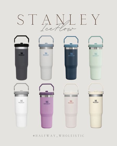 The Stanley Ice Flow has so many gorgeous colors! I have the 40oz cream #stanleypartner @stanley_brand