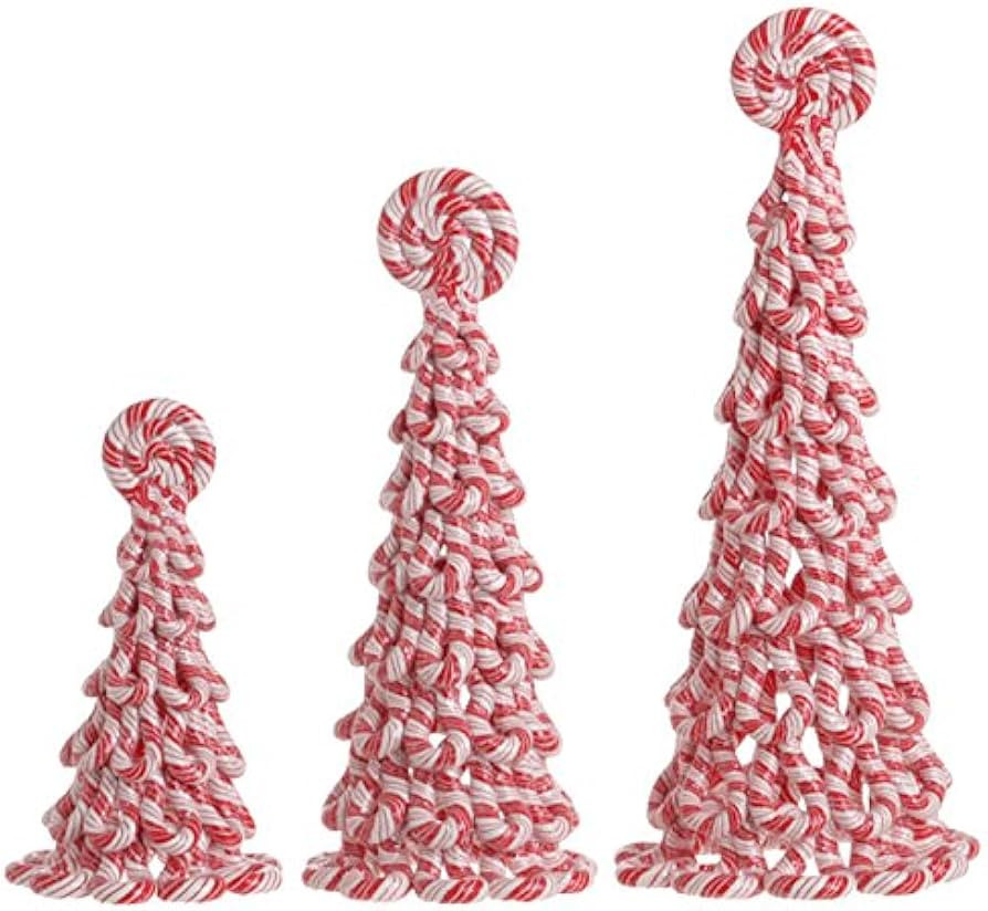 RAZ Imports - Peppermint Toy - Set of 3 Christmas Peppermint Cone Decorations | Amazon (US)