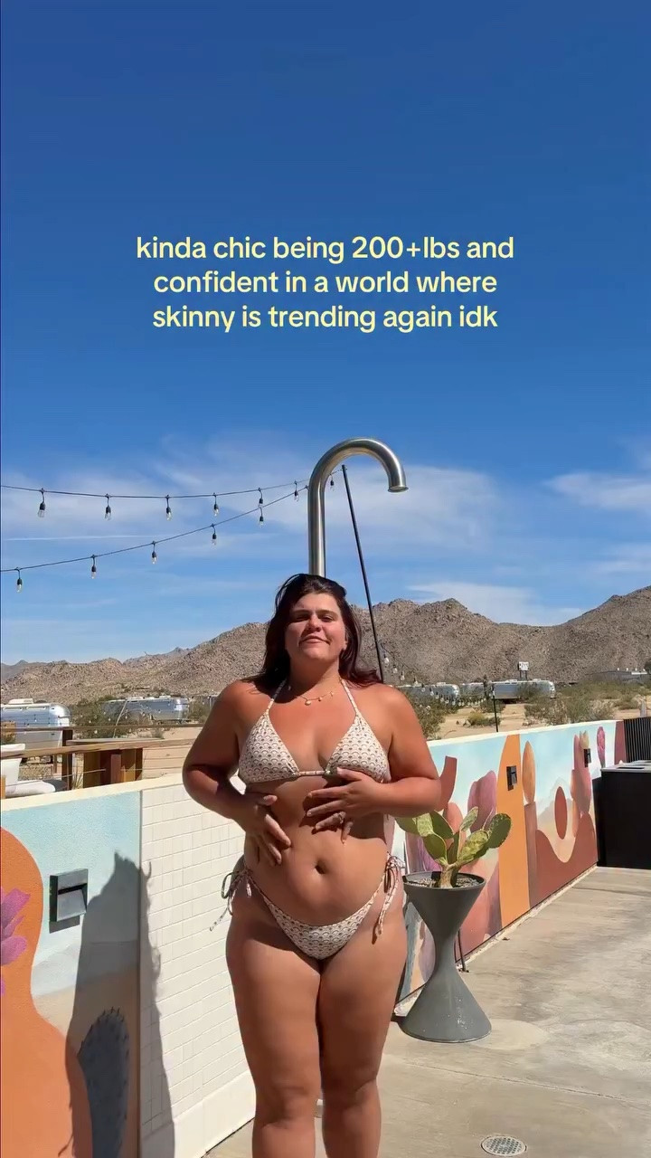 not to mention the confidence and love I have for my postpartum belly, cellulite, stretch marks and the joy I exist in day to day having zero desire to lose weight 👏🏼

not all of us care about a snatched waist or a thigh gap. some of us just want to do what’s necessary to play with our kids and carry a suitcase to Europe when we’re 80. skinny is not a trend and your body is not an aesthetic, it’s your HOME. start caring for it like one 💛

#LTKSwim #LTKMidsize #LTKootd