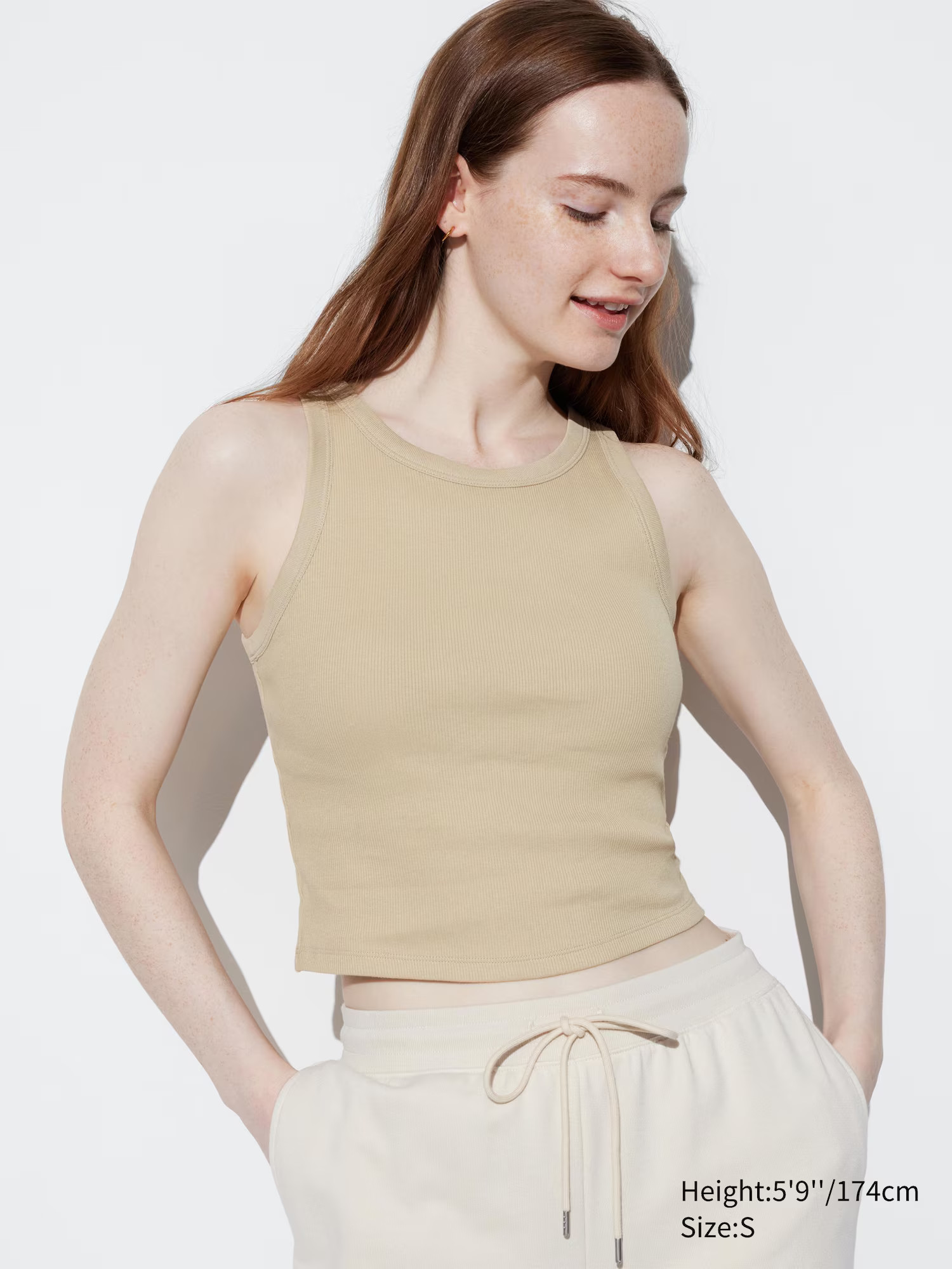 Ribbed Cropped Sleeveless Bra Top | UNIQLO US | UNIQLO (US)